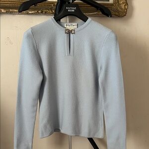 Light Blue Long Sleeve Sweater